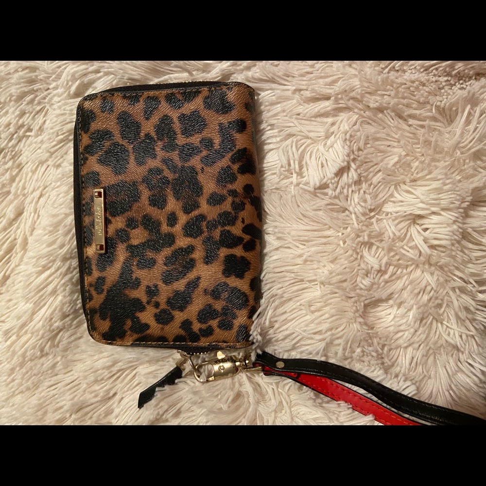 Leopard wristlet